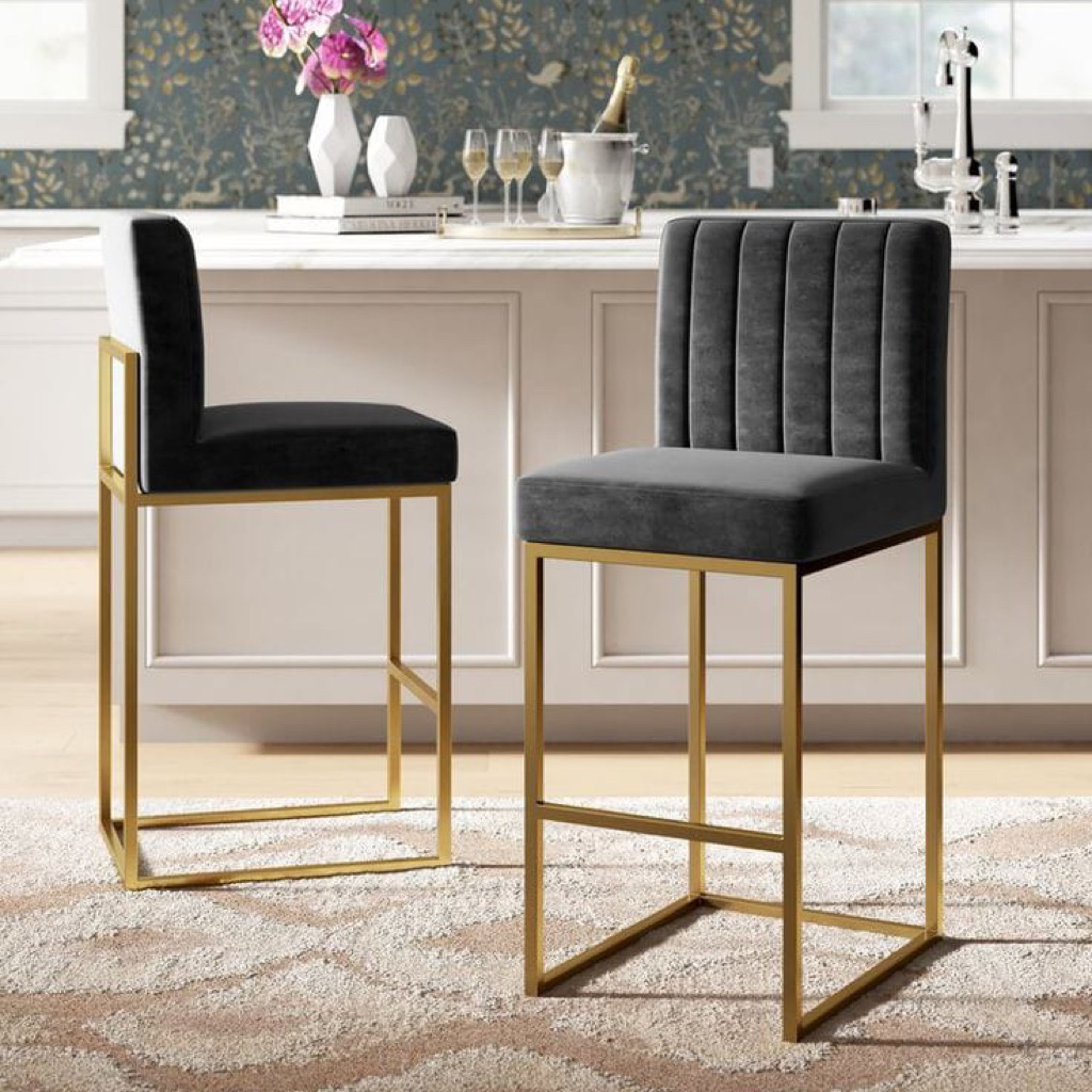 Kursi bar besi terbaru bar stool gold elegan