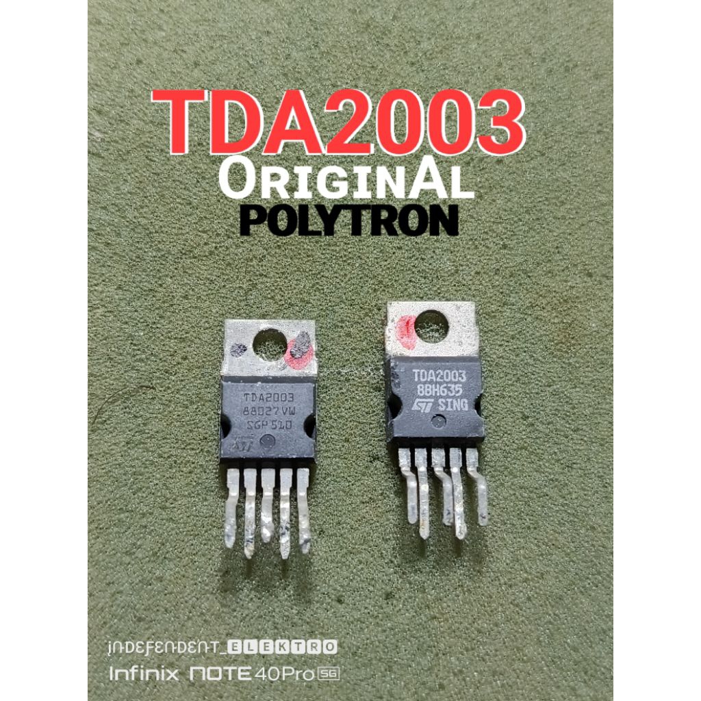 TDA2003   TDA 2003   ic Tda2003 tda 2003 original polytron