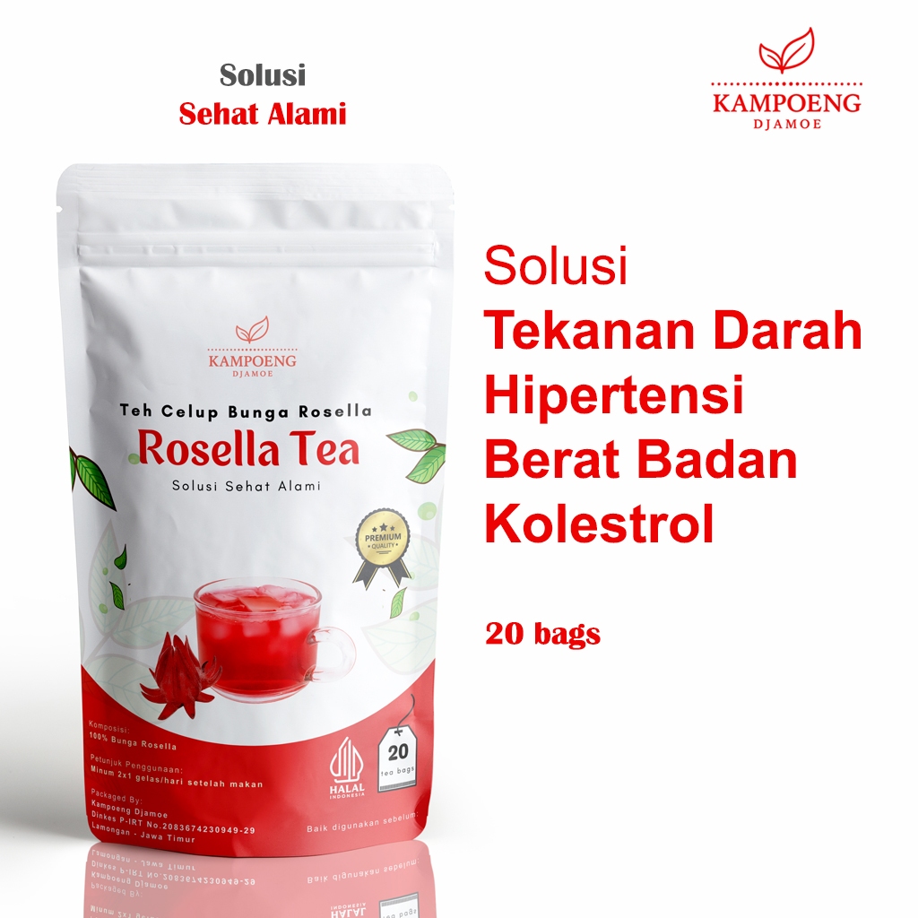 

Teh Bunga Rosella Merah Premium Hisbiscus Herbal Alami