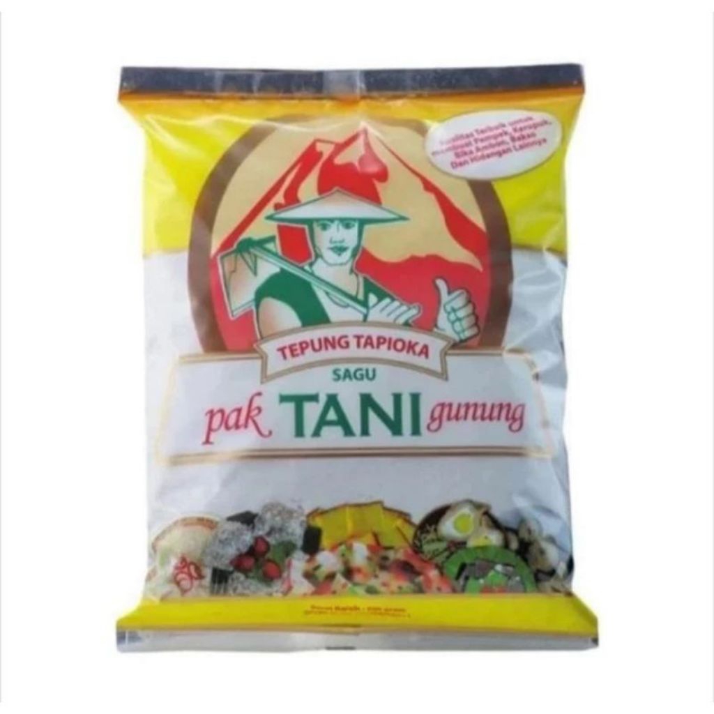 

Tepung Tapioka Cap Pak Tani Kuning Gunung 500gr