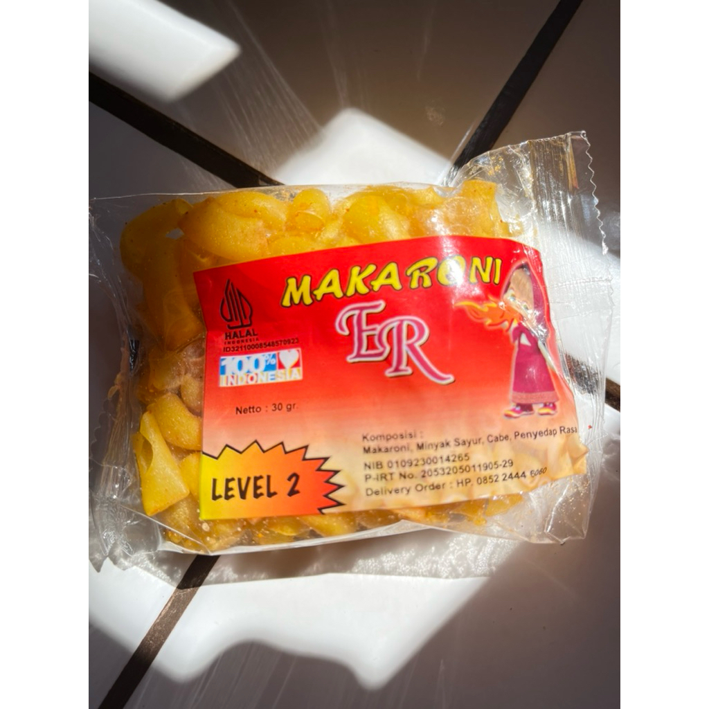 

Forcysn Makaroni Er Marsha - Makaroni Level - Makaroni Pedas Gurih - Mix Isi 12
