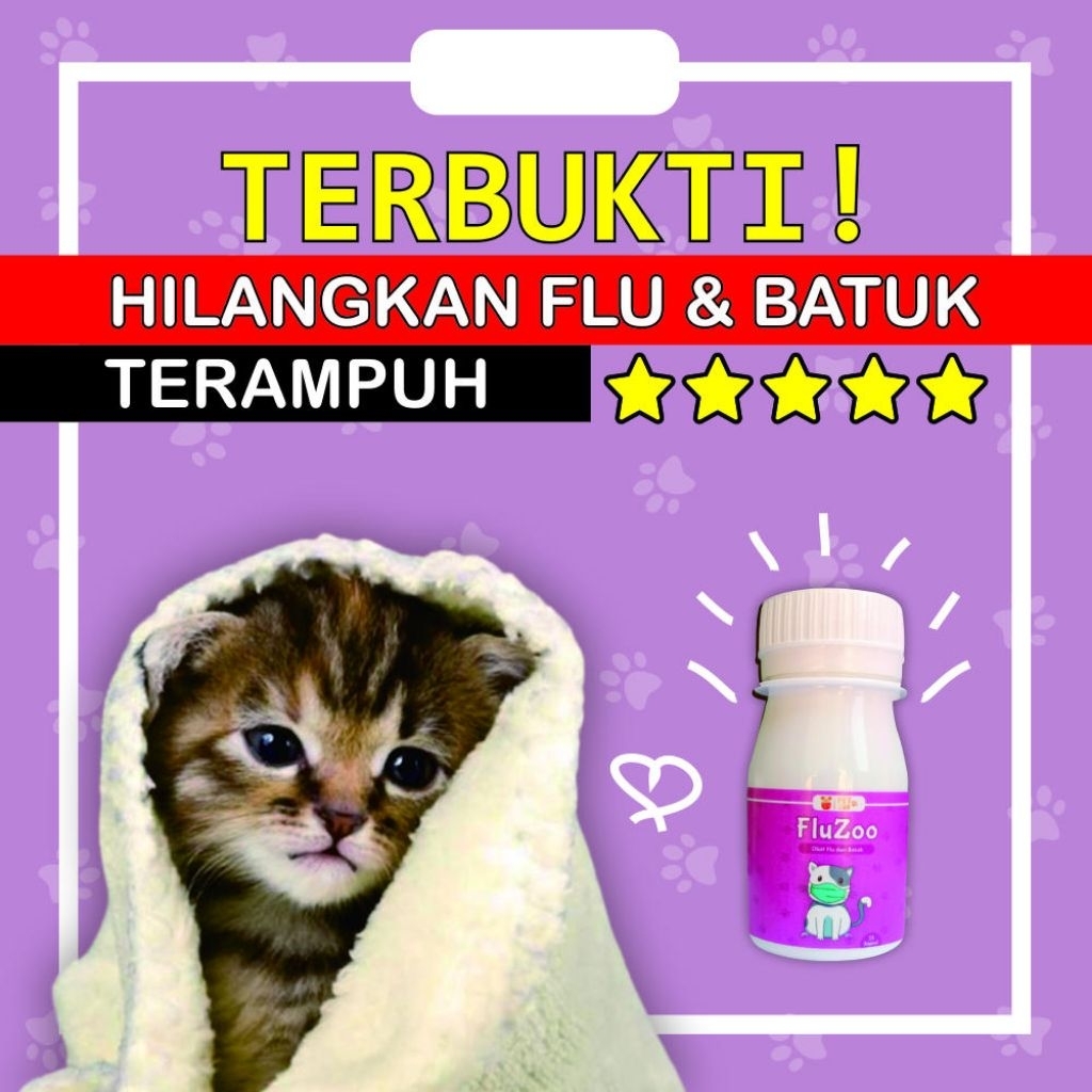 Obat Flu Batuk Kucing Ampuh Fluzoo