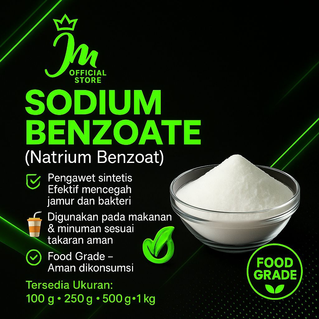 

Sodium Benzoat 1kg / Natrium Benzoat / Pengawet Makanan / Pengawet Sabun