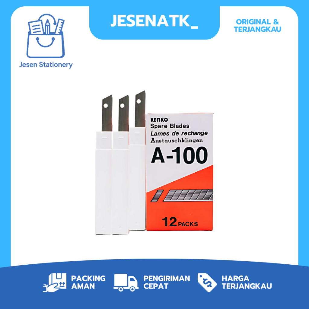 

Isi Cutter Kenko A 100 Kecil Original Tajam & Presisi | Refill Pisau Cutter Mini Praktis & Awet
