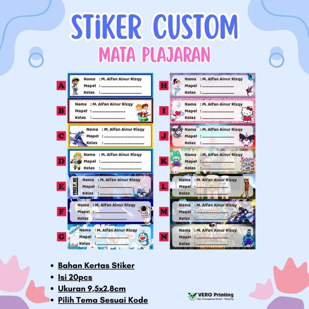 

Stiker Mapel (Mata Plajaran)