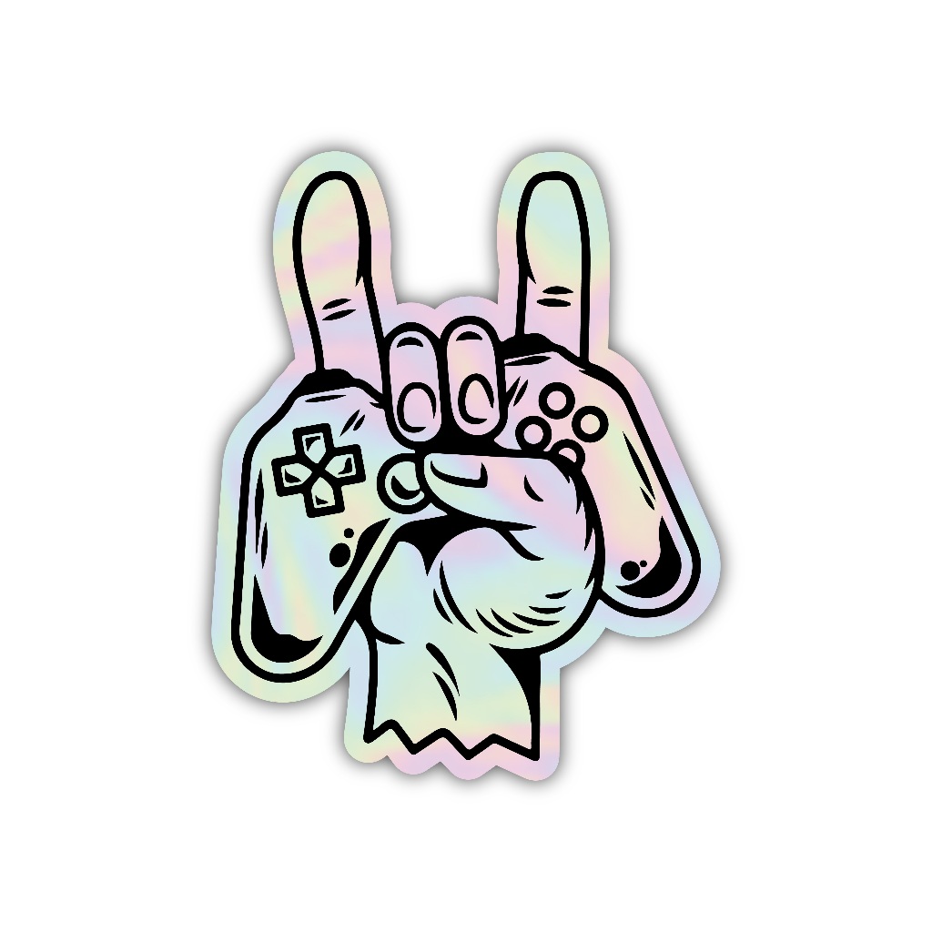 

Z417 sticker console aesthetic, stiker hologram satuan