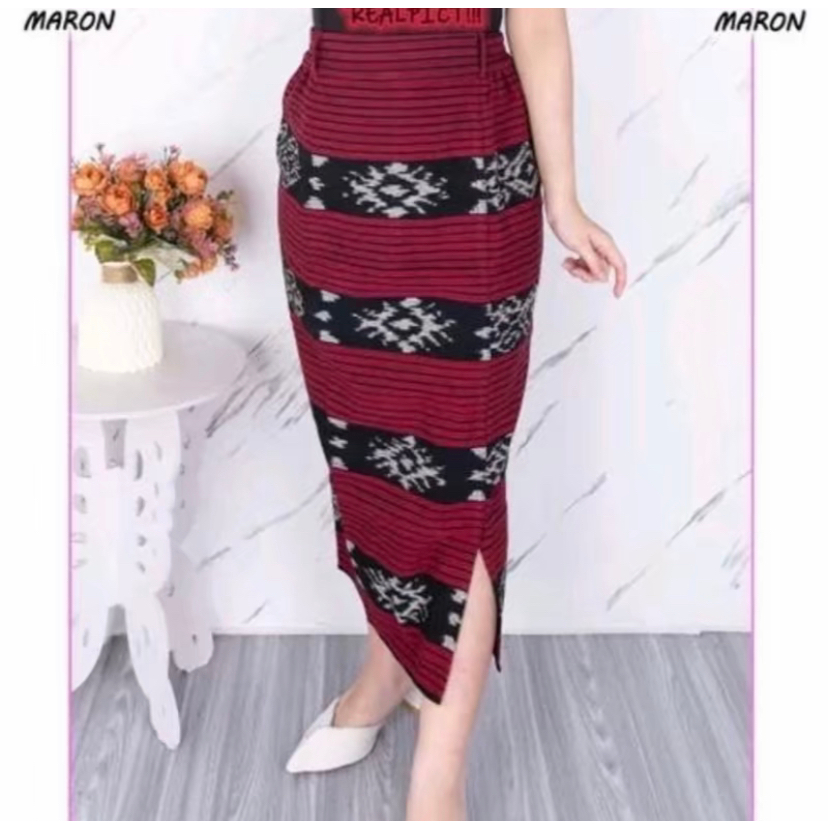 Rok span rok panjang tenun rok span wanita rok kantor rok tenun batik