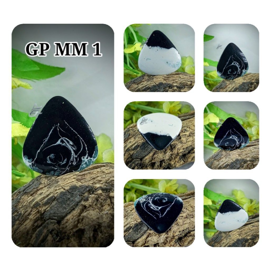 PICK GITAR RESIN ART HANDMADE Tebal 3mm-4mm TIRUS AJPW 5 (Bisa dijadikan liontin)