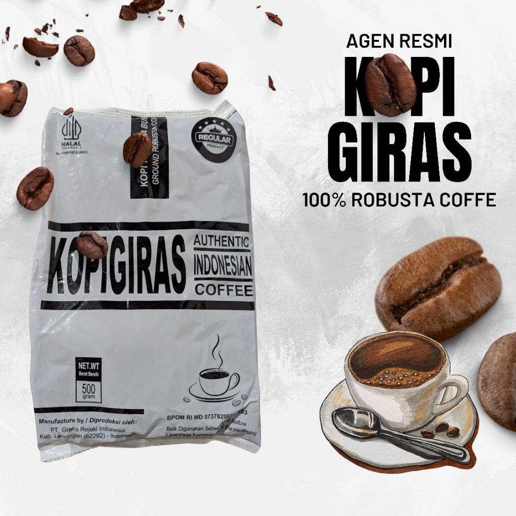 

KOPI GIRAS ASLI reguler 100% kopi robusta asli kopi giras Indonesia