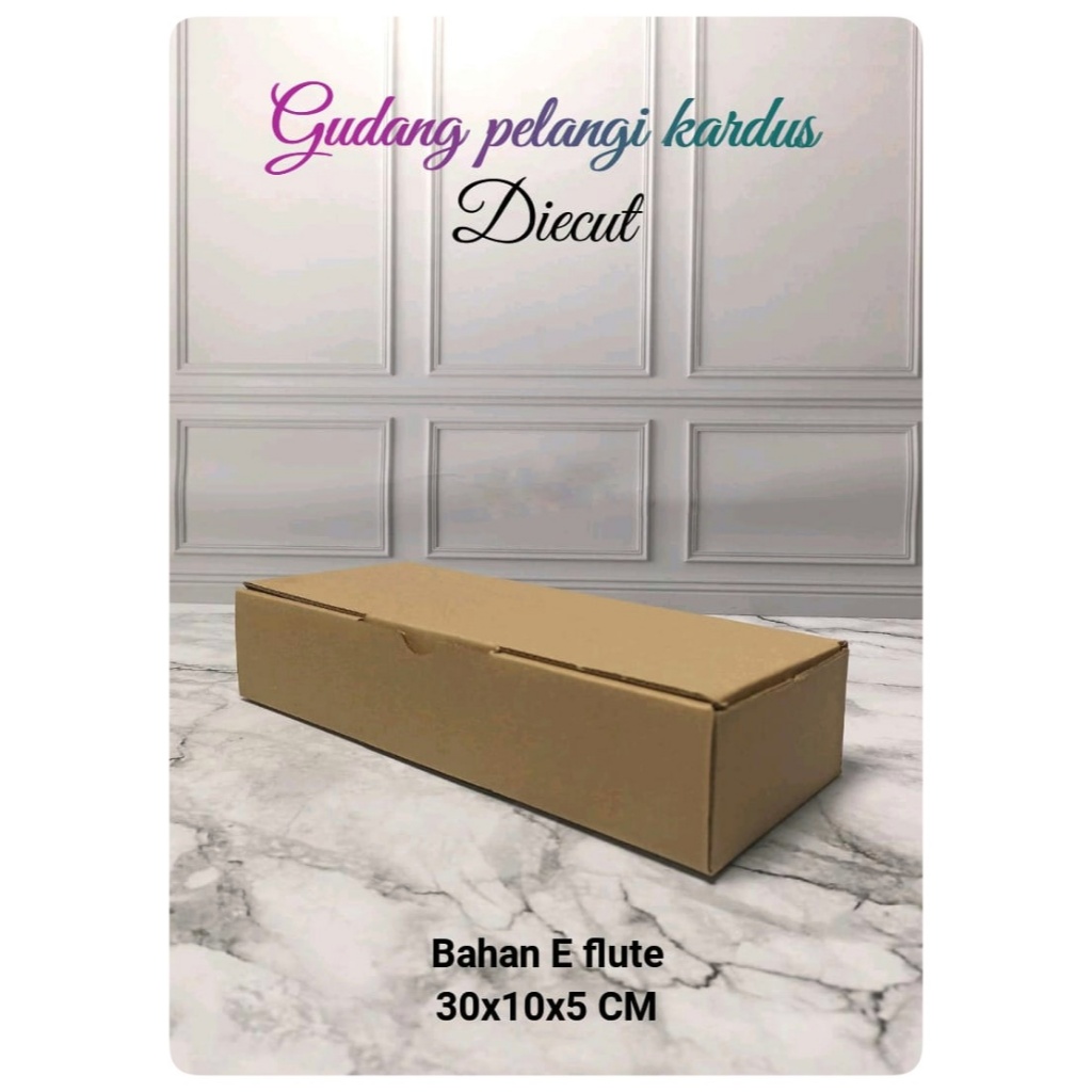 

kardus karton box Uk.30x10x5 cm...model die cut/pizza