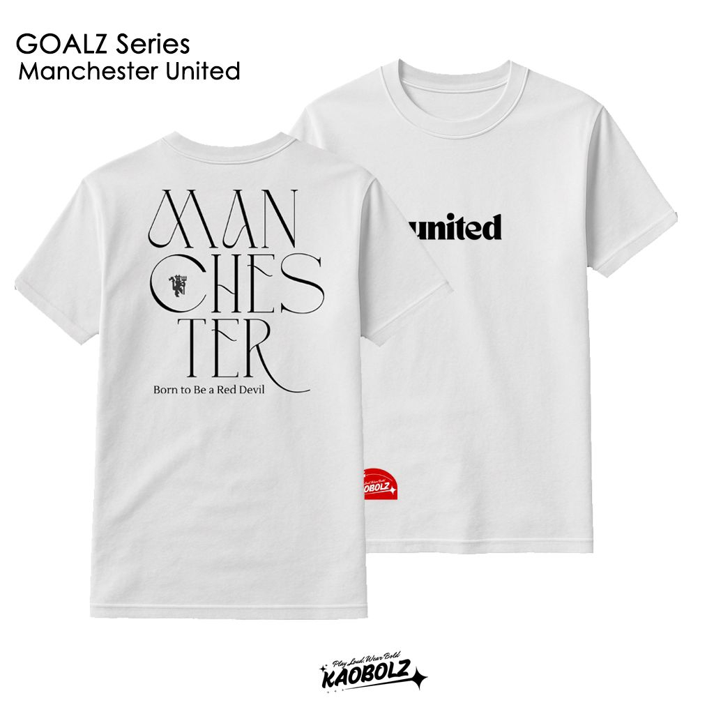 Kaos Bola - United Manchester White | Manchester united | Baju Bola bukan Jersey
