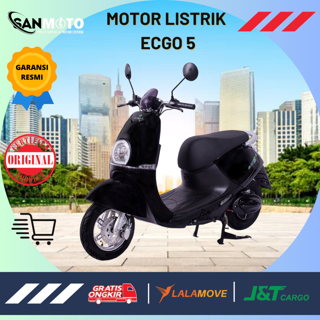 SANMOTO MOTOR LISTRIK ECGO 5 GARANSI RESMI