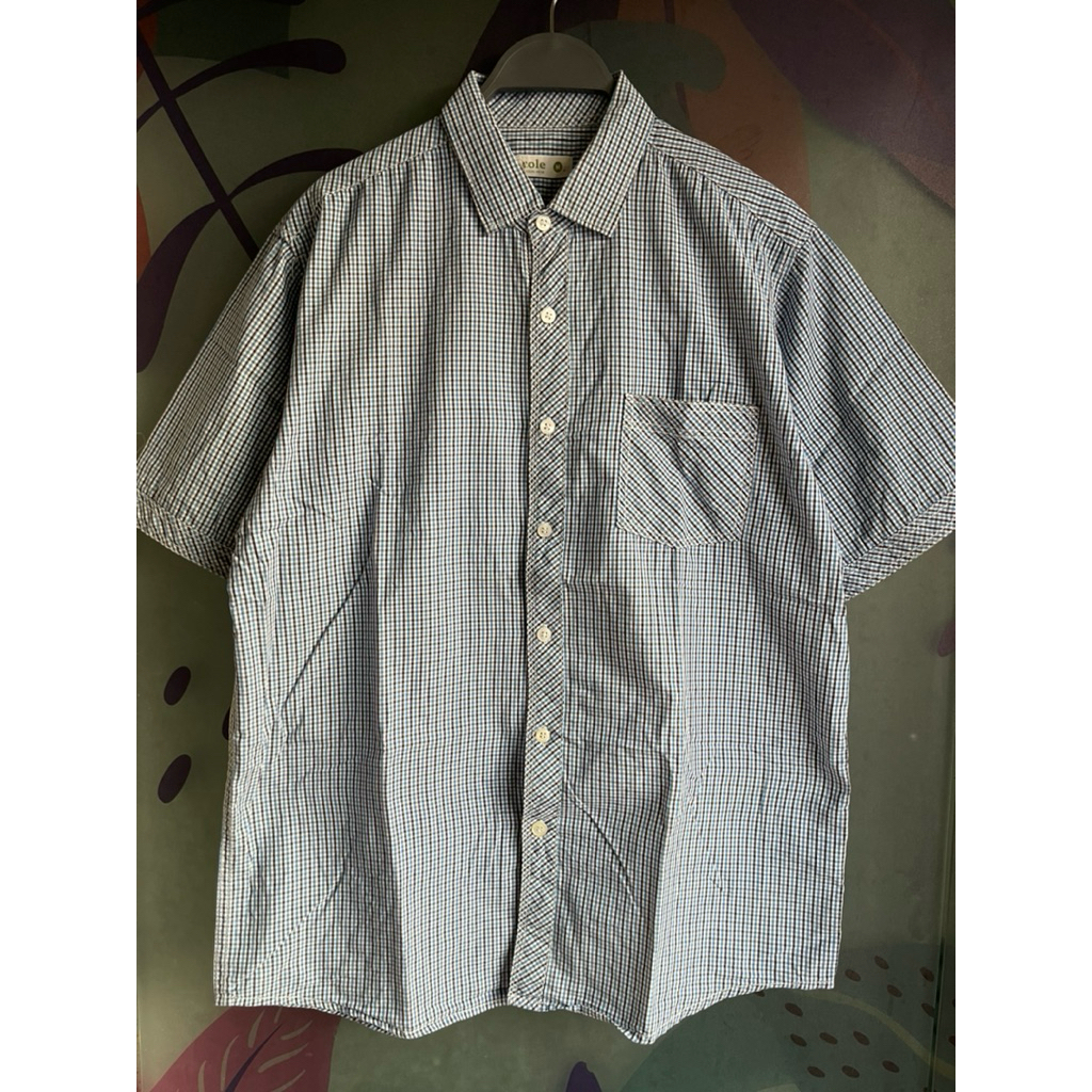 kemeja cole casual kotak