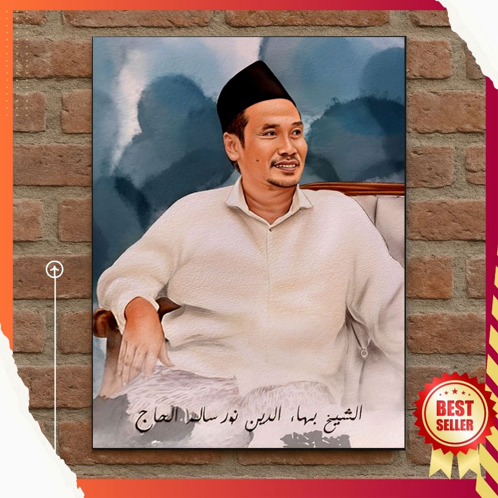 FOTO POSTER KH Bahaudin Nur Salim (GUS BAHA) I ALBATROS 30X40