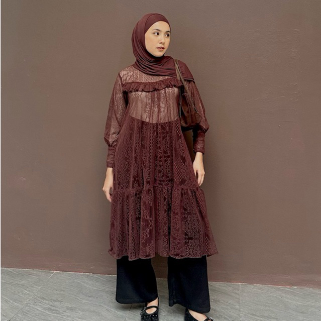 ISYARAH - zalina tunik / tunik lace