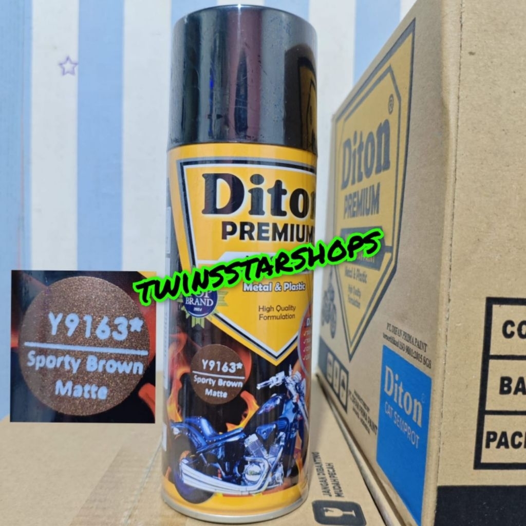 Pilok Pylox Cat Diton Premium Sporty Brown Matte 9163 Coklat Metalik Dop Y9163 400cc Spray Paint