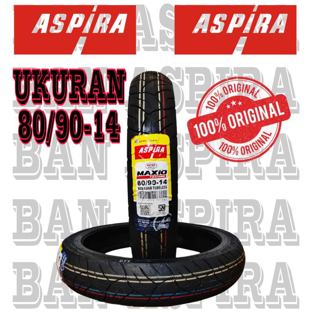 BAN DEPAN MOTOR VARIO 110 VARIO 125 VARIO 150 BEAT FI BEAT KARBU SCOOPY KARBU BAN ASPIRA TUBLES 80/9