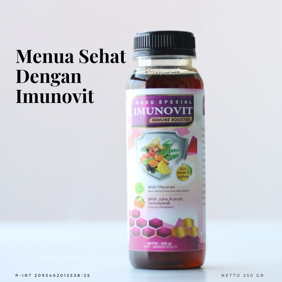 

Madu Spesial Imunovit Immune Booster - Madu Herbal Membantu Meningkatkan Daya Tahan Tubuh