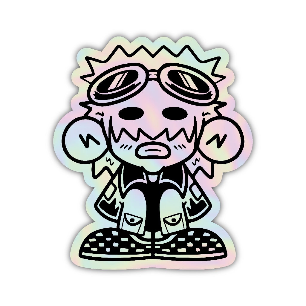 

Z475 sticker karakter y2k aesthetic, stiker hologram satuan