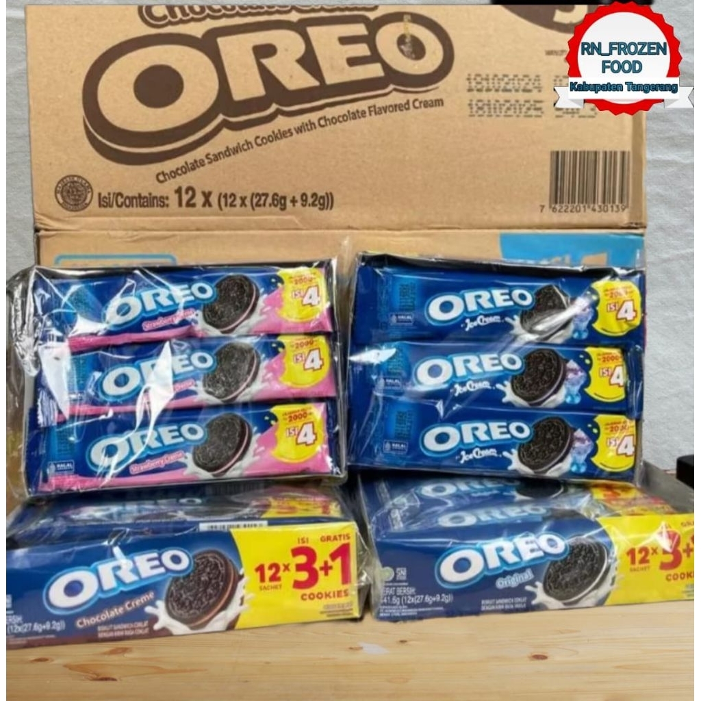 

OREO ISI 3's X 12 SACHET ORIGINAL KRIM VANILLA & STRAWBERRY