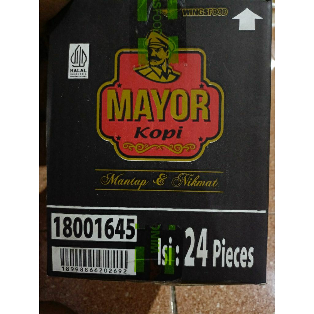 

KOPI BUBUK MAYOR 1karton isi 24 pcs.kemasan 120gram