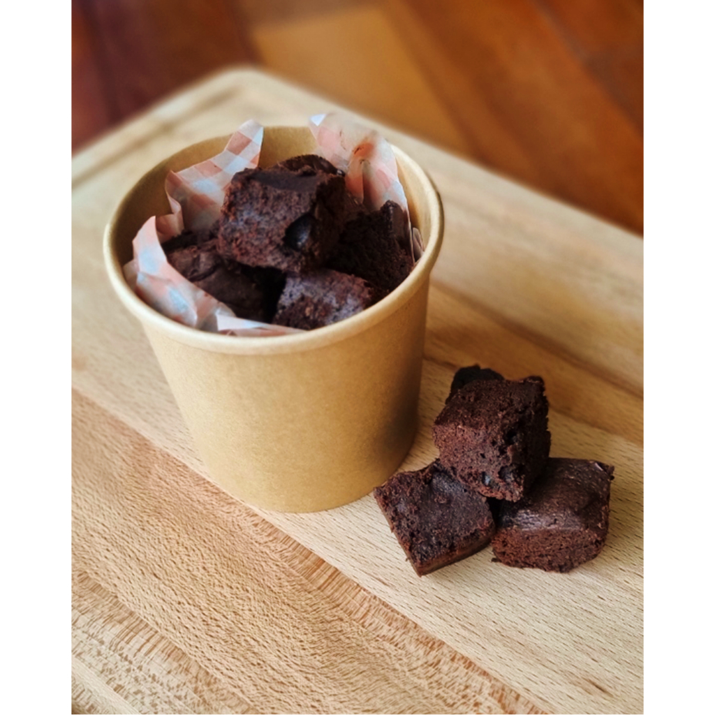 

Tacit Bites – Bite- sized fudgy brownies - Treatie Cookies - brownie dark chocolate