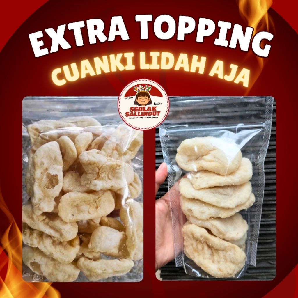 

Extra Topping Cuanki Lidah (Seblak Sallindut Seblak Premium) Pedas Food