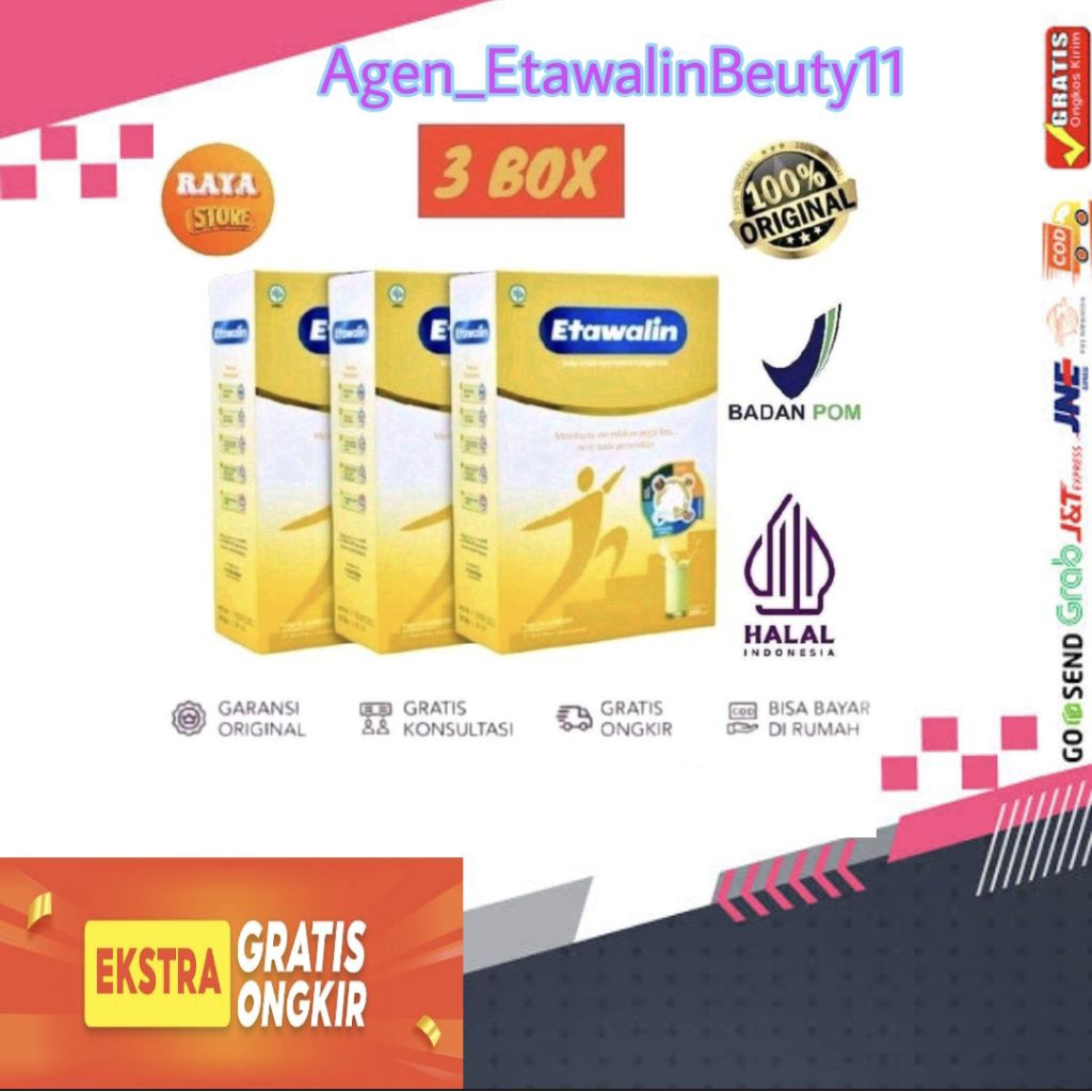 

Susu ETAWALIN paket 3 Box Asli susu Kambing ETAWA