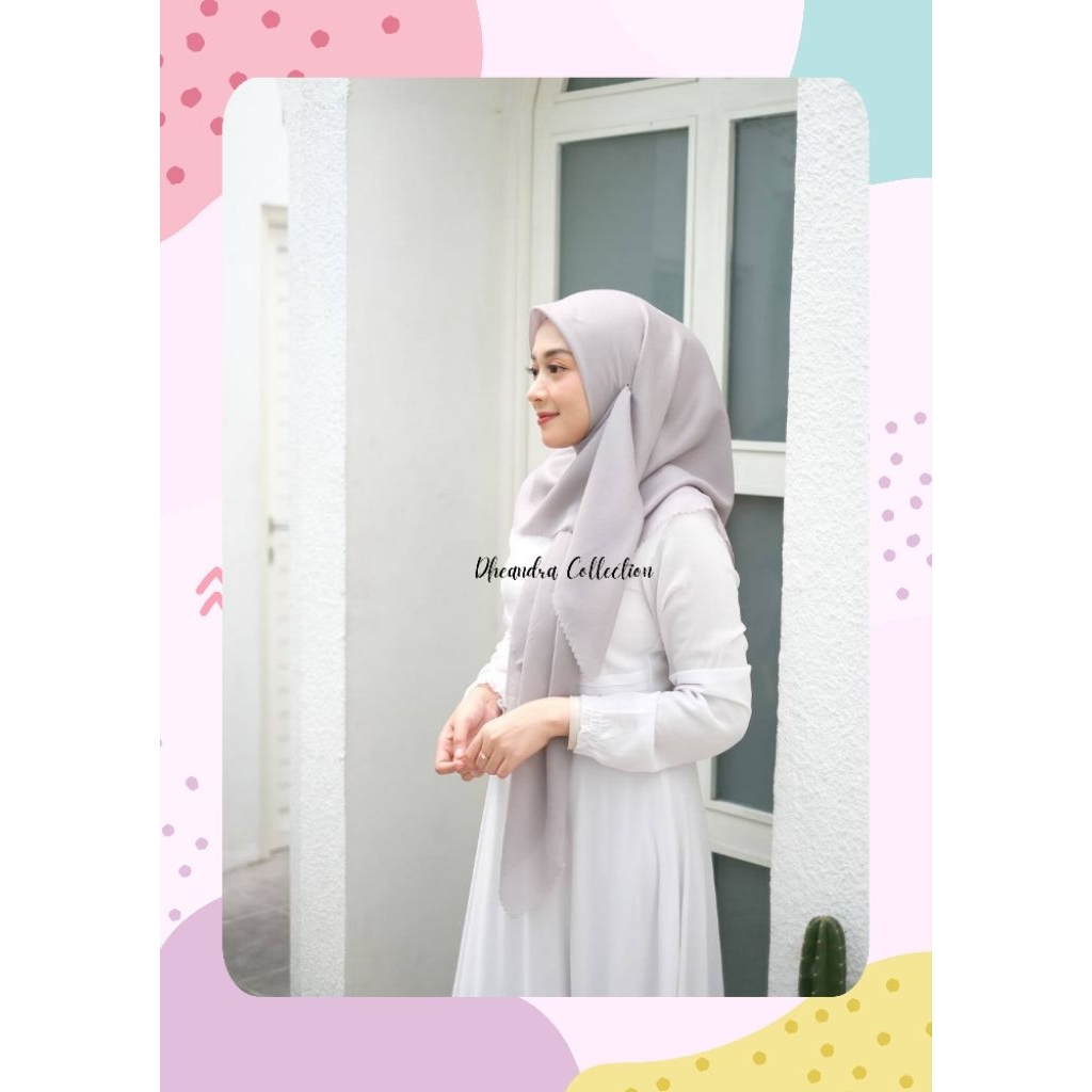 Hijab Voal Paris Premium Syari Panjang Menutupi Dada Bahan Lembut