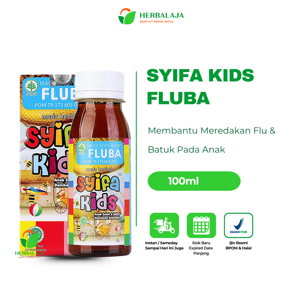 

Madu Anak Fluba Original Membantu Meredakan Flu Batuk Pilek