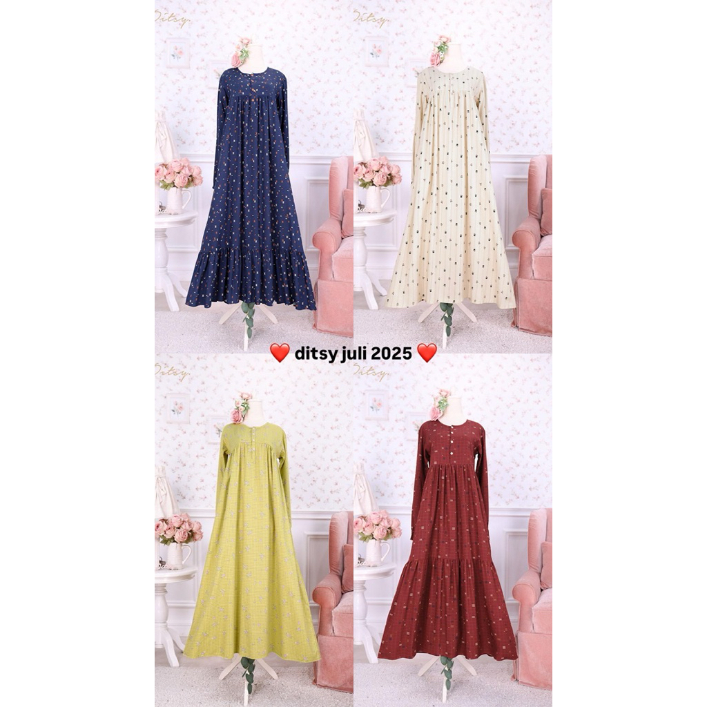 Ditsy Juli 2025 Nightgown by Ditsy Size M dan L
