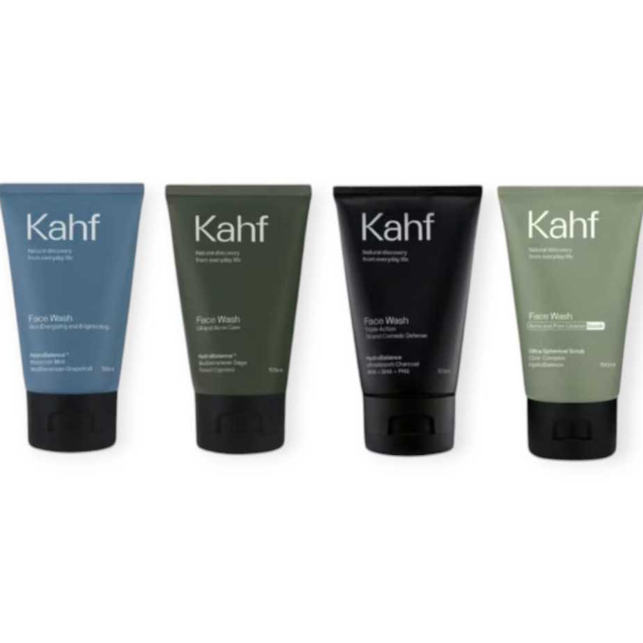 Kahf Face Wash Scrub 100ml | Sabun Wajah Scrub Pria
