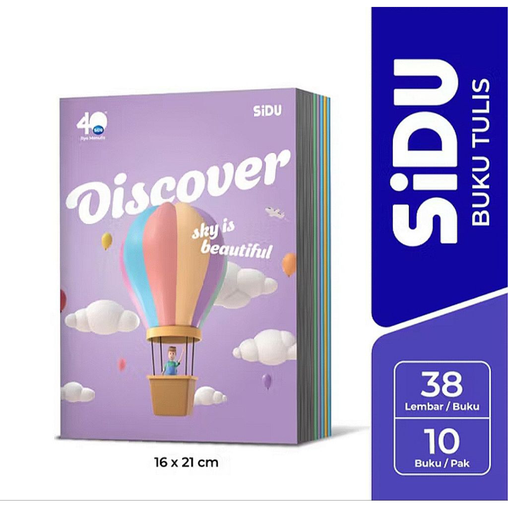 

PROMO!! Buku Tulis SIDU 1 Pack (38 Lembar/ Isi 10) Buku Sinar Dunia 38/10 Tebal Termurah Berkualitas