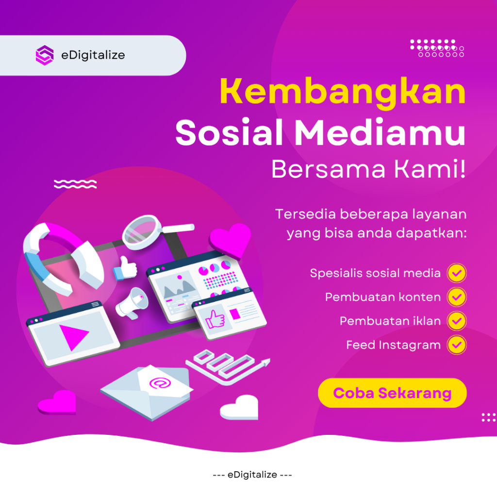 JASA PEMBUATAN KONTEN SOSIAL MEDIA – DESAIN FEED, STORY, POSTINGAN KREATIF