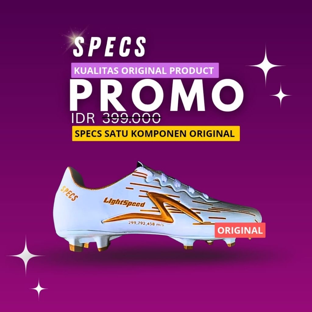 Sepatu bola specs light Specs original 100% Sepatu olahraga tren