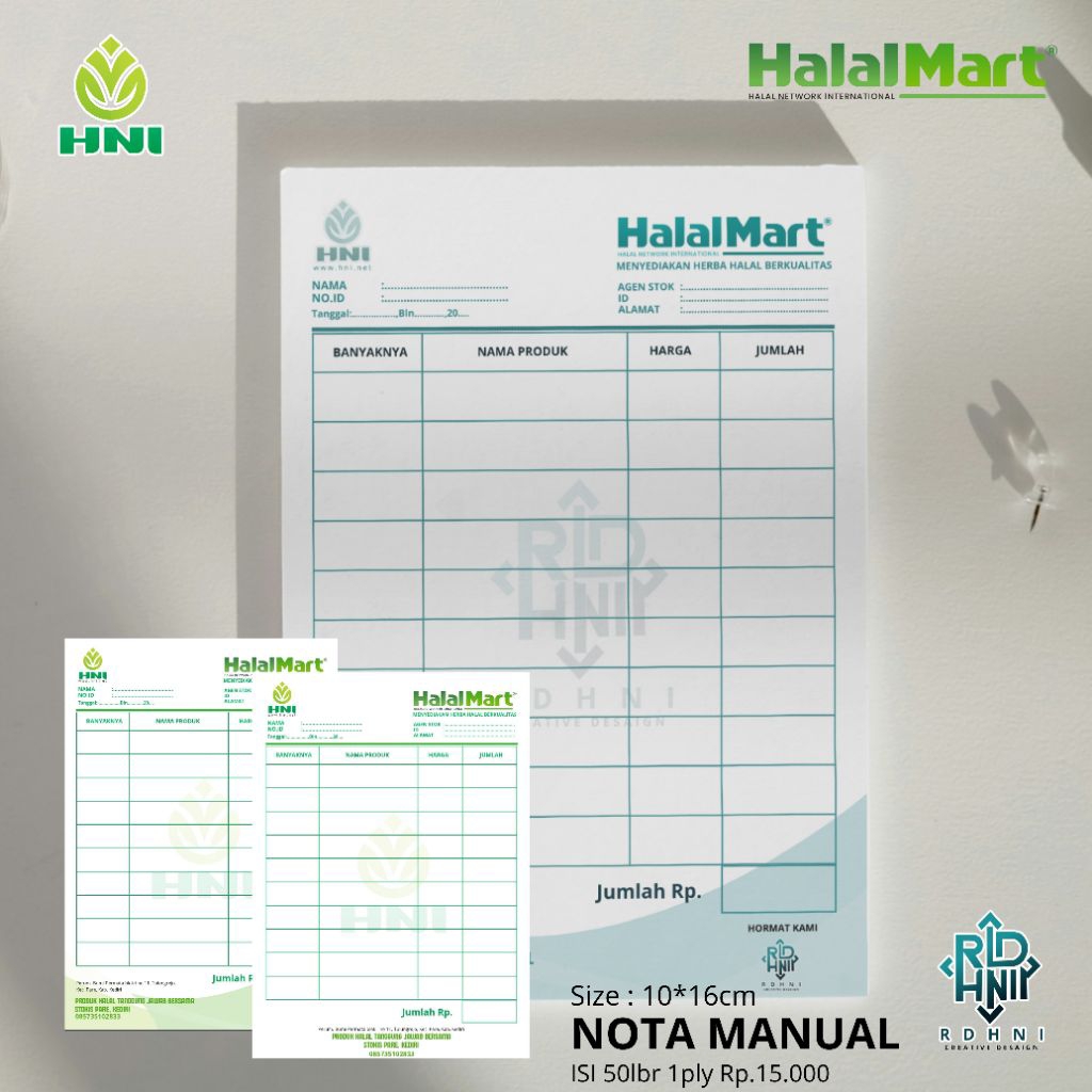 

NOTA CUSTOM HNI REKAP POLOS