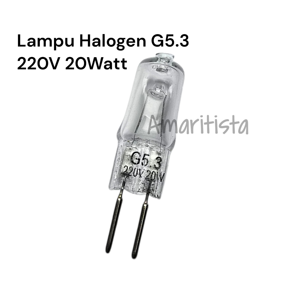 Lampu Halogen Kacang 220V 20W G5.3