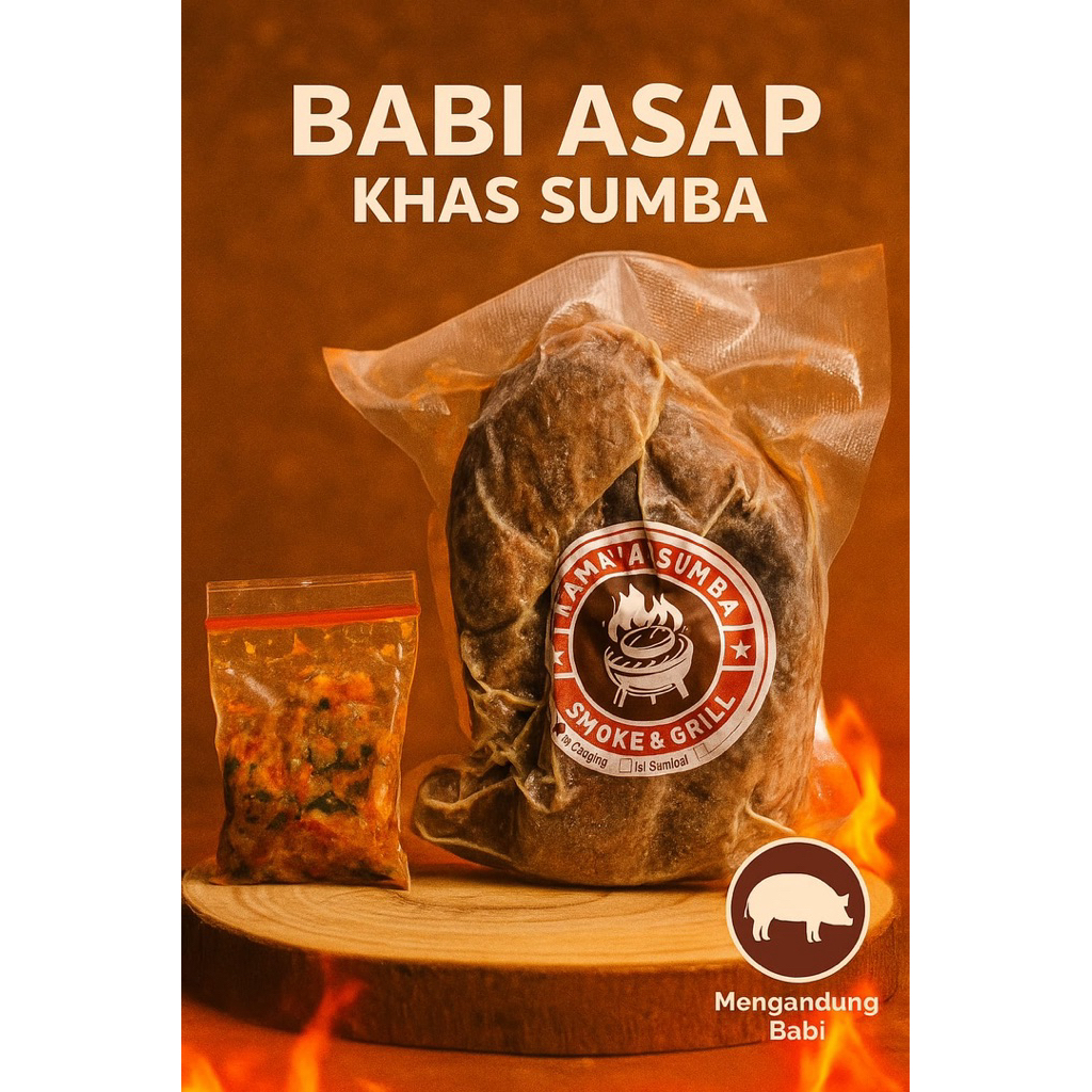 

Daging Sei Babi Daging Asap Khas NTT Sumba Non Halal 500 gram