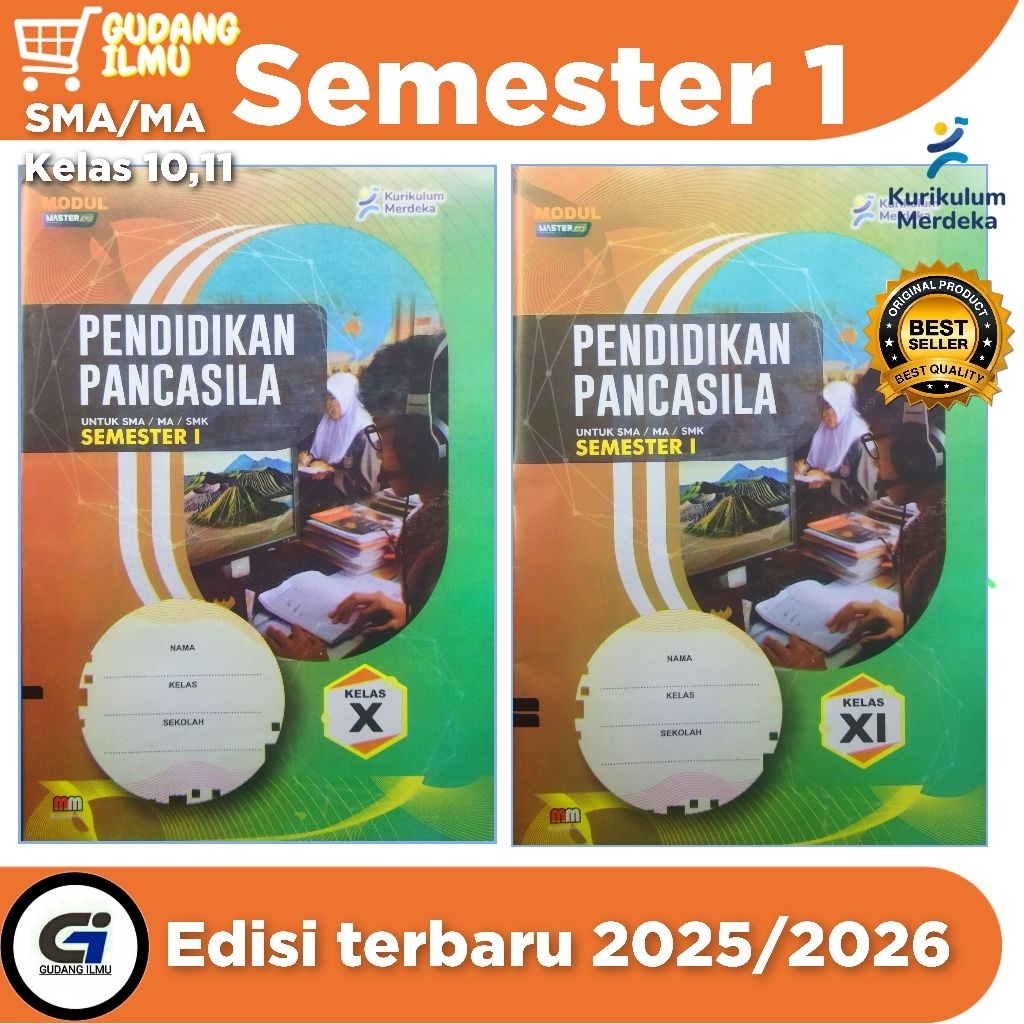 LKS PENDIDIKAN PANCASILA /PKN SMA / MA kelas 10,11 Semester 1 l master media