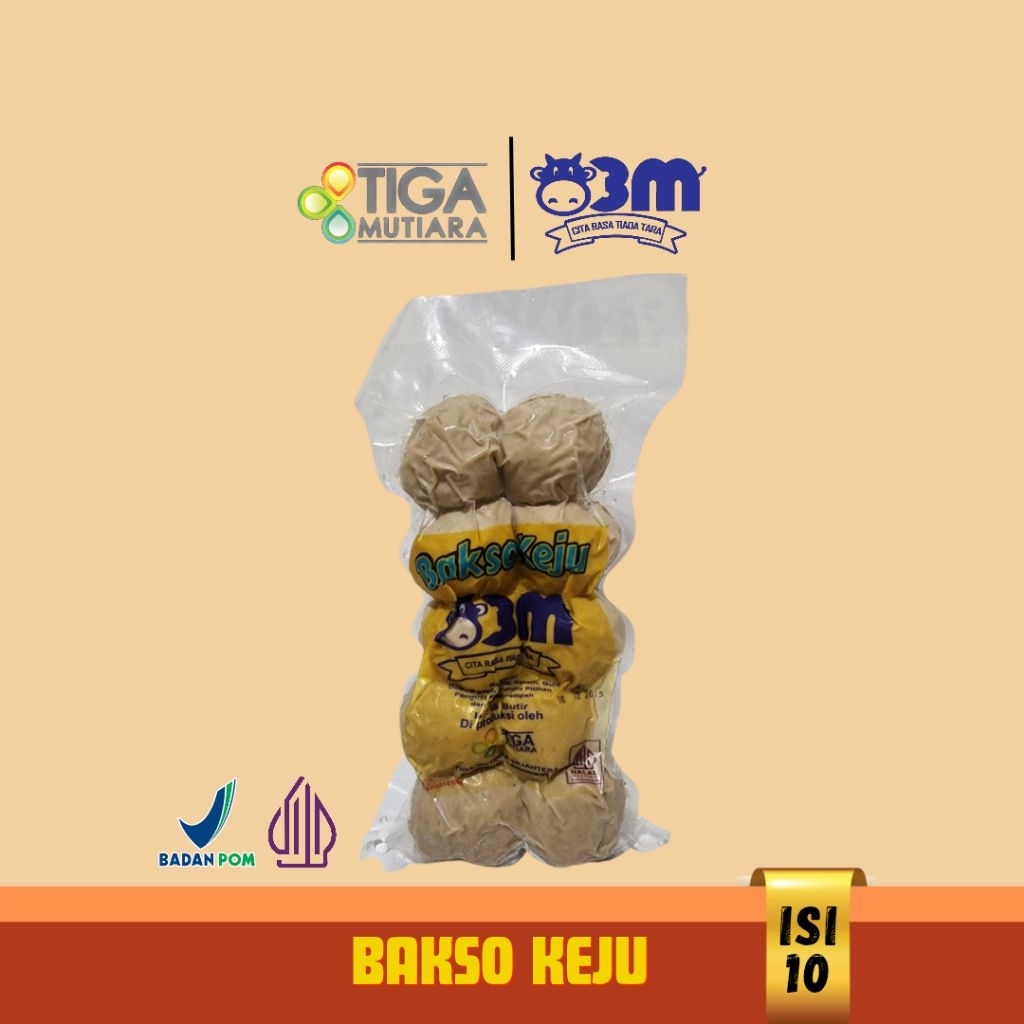 

BAKSO / BAKSO KEJU TIGA MUTIARA bakso jumbo keju 10 pcs