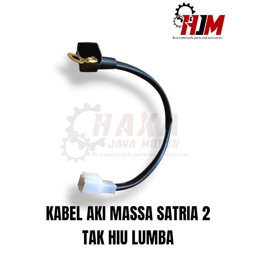 HJM- KABEL AKI MASSA MOTOR SUZUKI SATRIA FU 2TAK HIU LUMBA KABEL MASSA GROUND 6 SPEED ORIGINAL