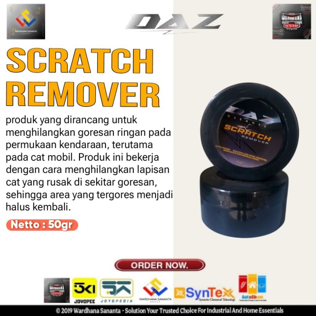 penghilang baret ringan mobil motor helm dll scratch remover 50 gram - Scratch Remover