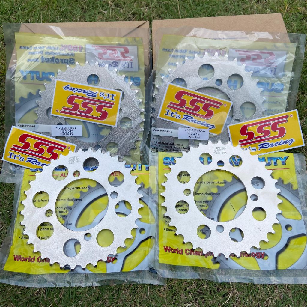 GEAR GIR BELAKANG TRIPLE SSS 415 UKURAN 33 34 35 36 YAMAHA KING MX VEGA JUPITER FIZ R  CRYPTON