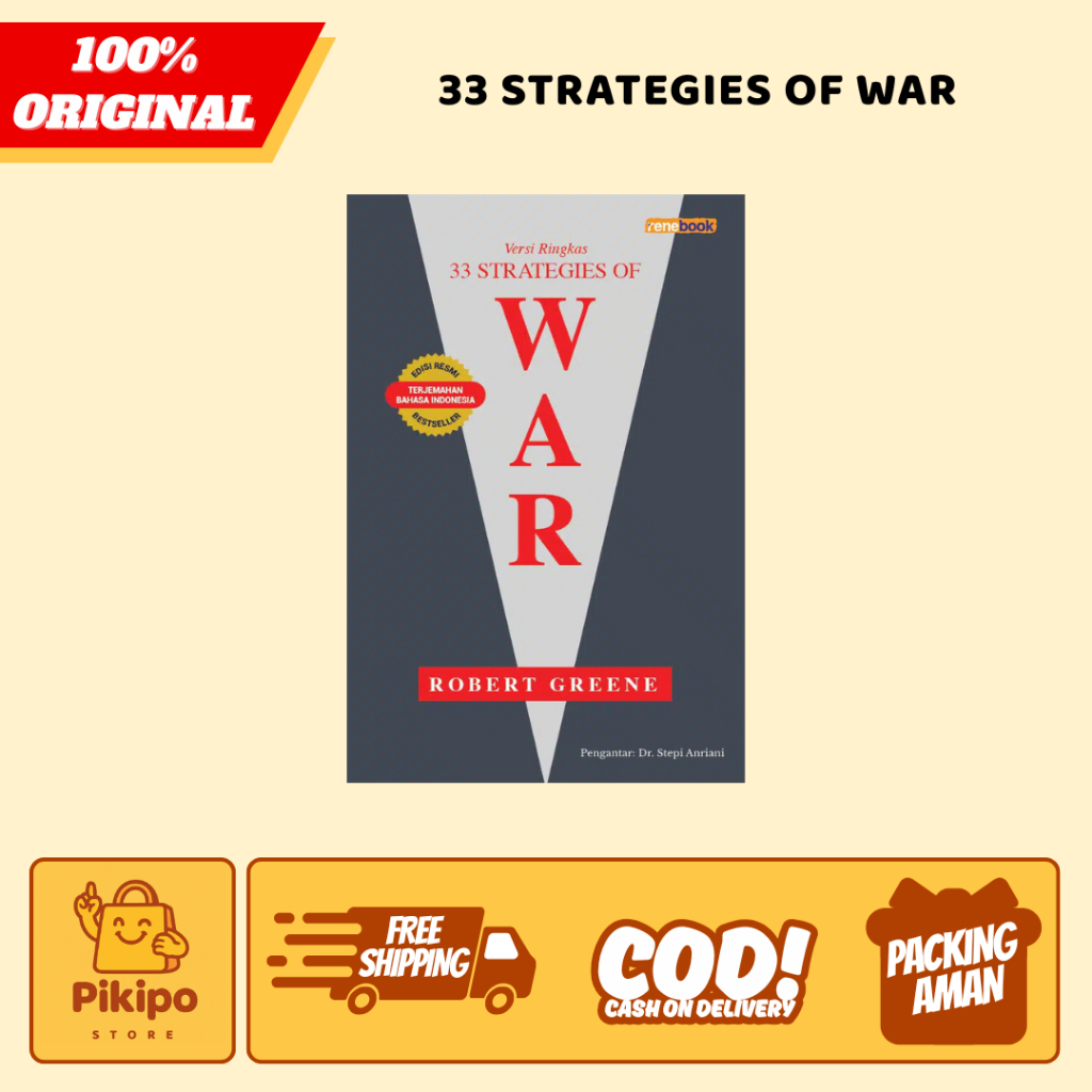 BUKU PENGEMBANGAN DIRI VERSI RINGKAS 33 STRATEGIES OF WAR (TERJEMAHAN INDONESIA) - ROBERT GREENE