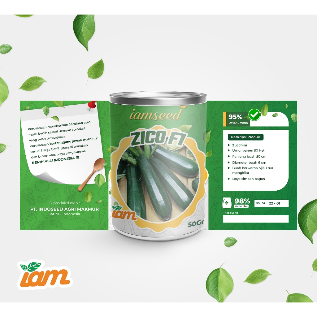 

Zico F1 50gr | Zucchini hijau