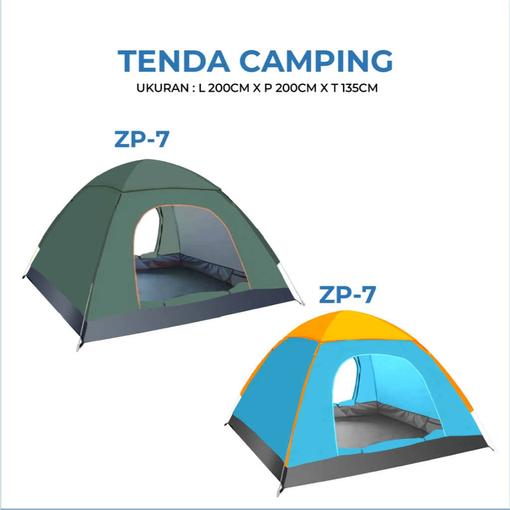 TERBARU TENDA CAMPING KAPASITAS 2-4 ORANG TENDA OTOMATIS OUTDOOR INDOOR TENDA GUNUNG ANTI AIR