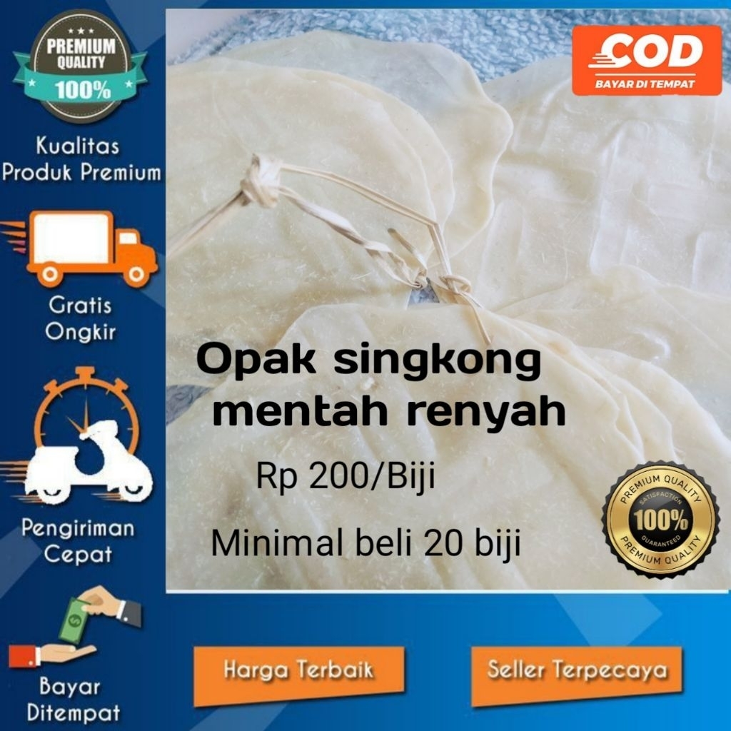 

Opak Singkong mentah Renyah +Gratis Ongkir