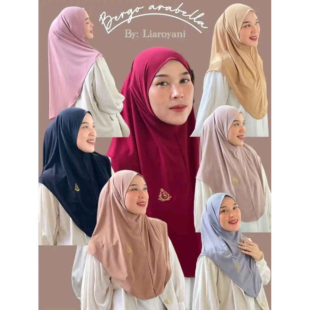 BERGO ARABELLA NON PET LR // HIJAB LR TERBARU // HIJAB LR BESTSELLER