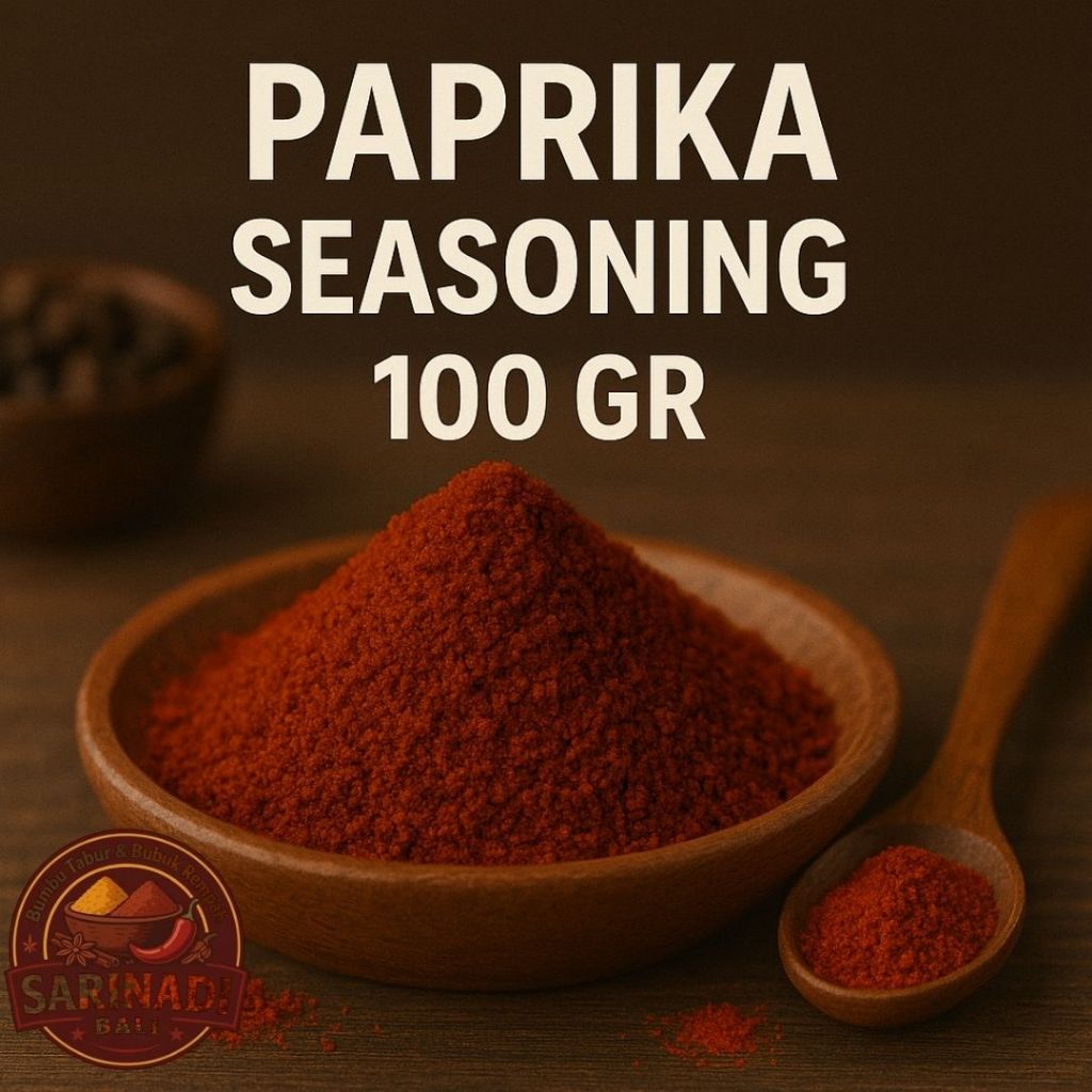 

Paprika Seasoning 100 gram Bumbu Tabur Paprika Merah Rasa Gurih Pedas Premium