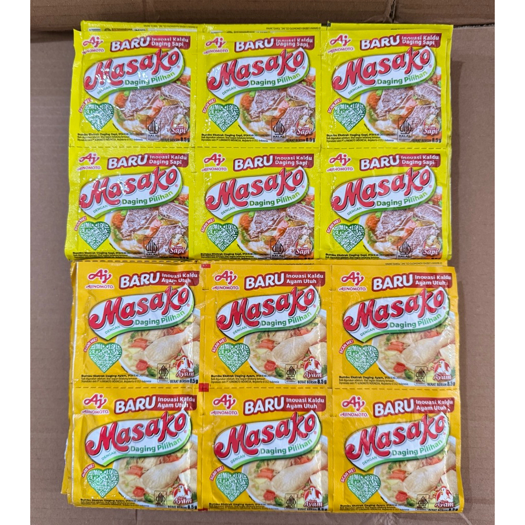 

Masako 8.5g 1Renceng isi 12Sachet